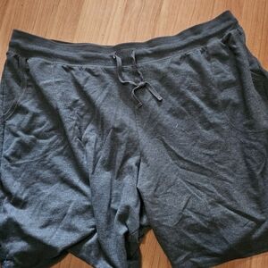 Just My Size J257 Womens Plus-Size Jersey Pocket Short 4xl Grey